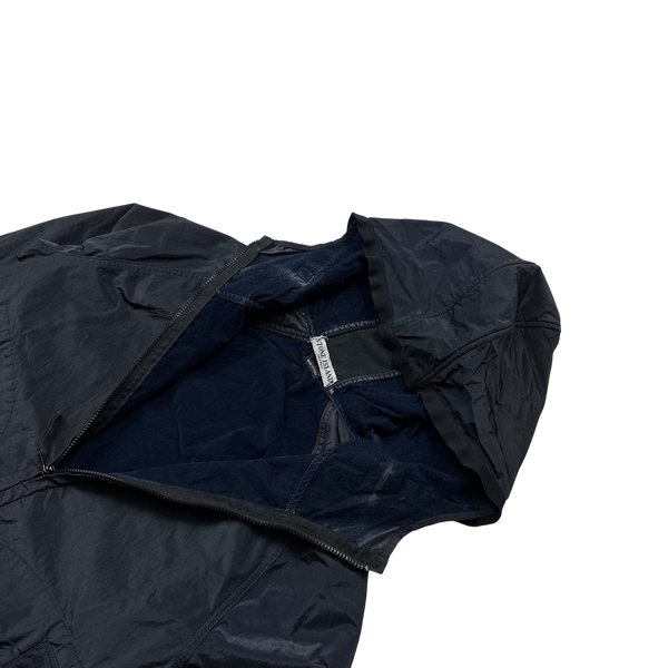 Stone Island 2005 Nylon Shimmer Hooded Jacket - Large