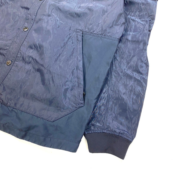Stone Island Navy Nylon Shimmer Overshirt Jacket
