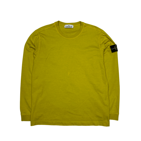 Stone Island 2019 Yellow Crewneck Sweatshirt