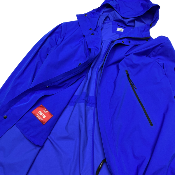 CP Company Blue Pro Tek Fishtail Parka Jacket