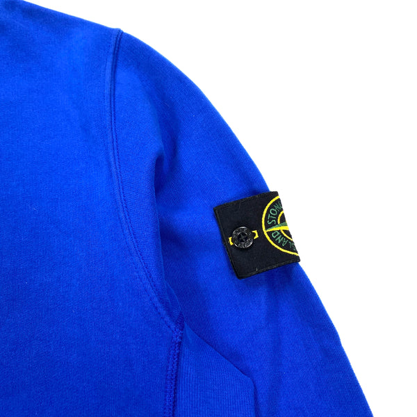 Royal blue stone island sweatshirt clearance