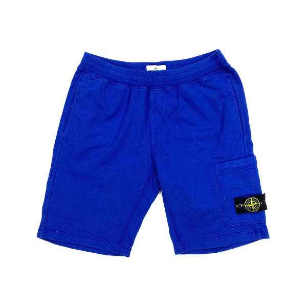 Stone Island Royal Blue Cotton Shorts