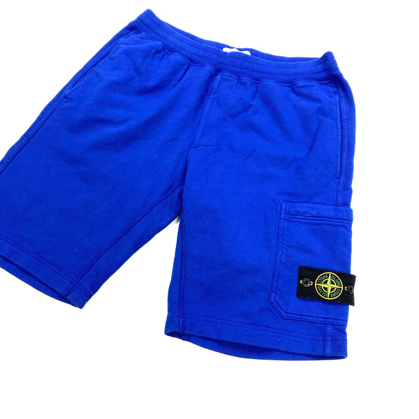 Stone Island Royal Blue Cotton Shorts