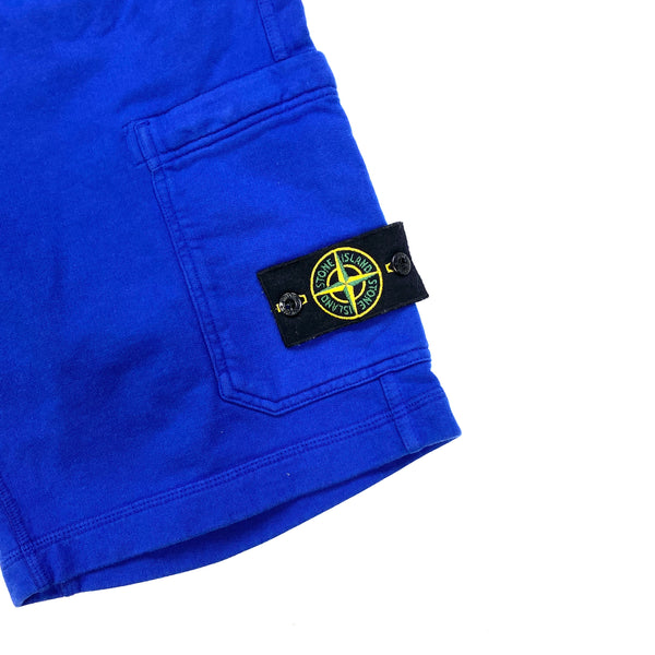 Stone Island Royal Blue Cotton Shorts