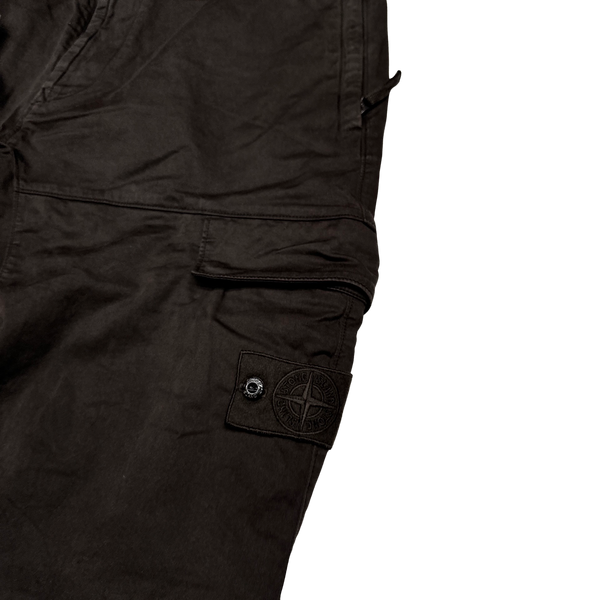 Stone Island Brown Ghost Regular Fit Cargo Trousers
