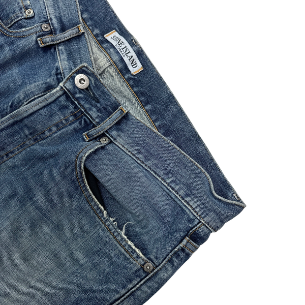 Stone Island 2010 Regular Fit Light Wash Jeans - 34"