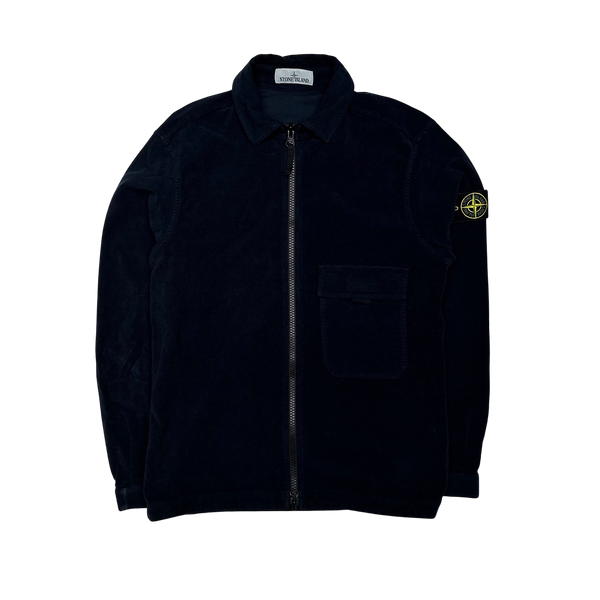 Stone Island 2018 Navy Mole Skin Overshirt