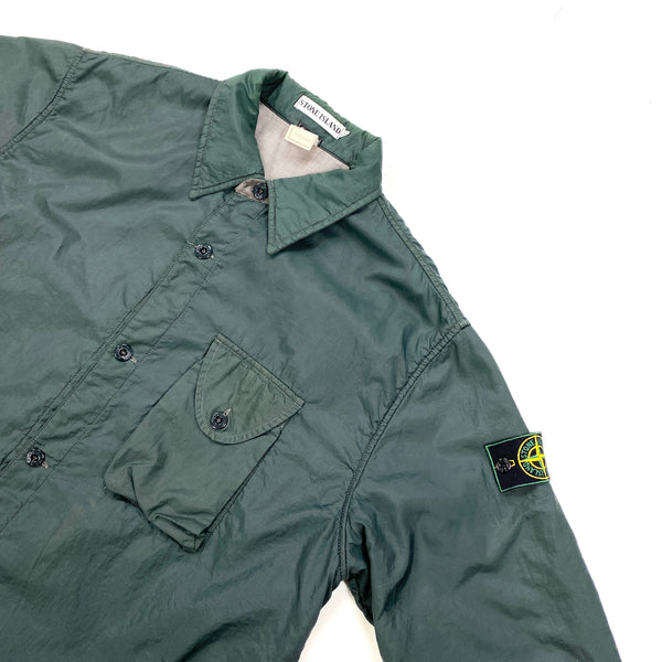 Stone Island Green Vintage Nylon Overshirt