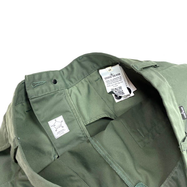 Stone Island Olive Shadow Project Cargo Trousers