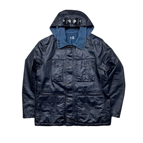 CP Company Rare Cotton Lined Rubber Goggle Jacket - XXL
