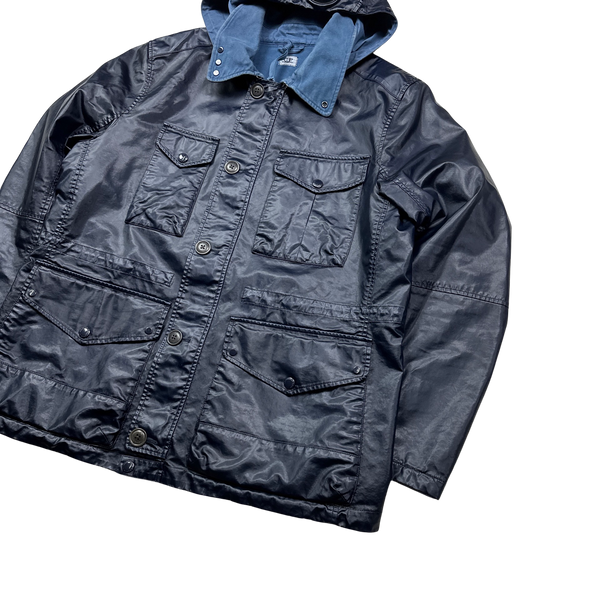 CP Company Rare Cotton Lined Rubber Goggle Jacket - XXL