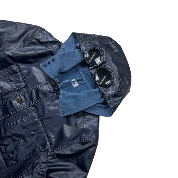 CP Company Rare Cotton Lined Rubber Goggle Jacket - XXL