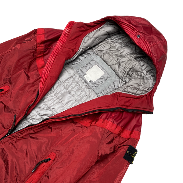 Stone Island x Nike Red Mussola Gommata Nylon Metal Jacket