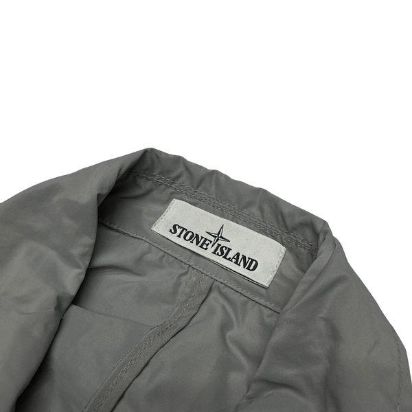 Stone Island Light Grey Micro Reps Rain Parka Jacket – Mat