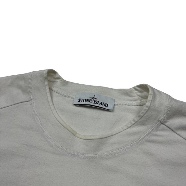 Stone Island 2017 White Crewneck Sweatshirt - Medium