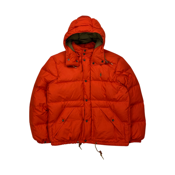 Ralph Lauren Orange Down Filled Puffer Jacket