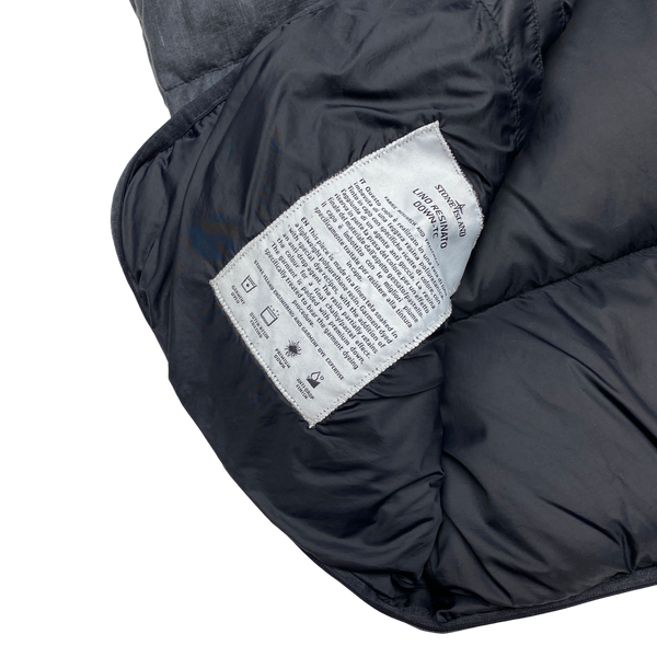 Stone Island Grey Lino Resinato Down TC Gilet