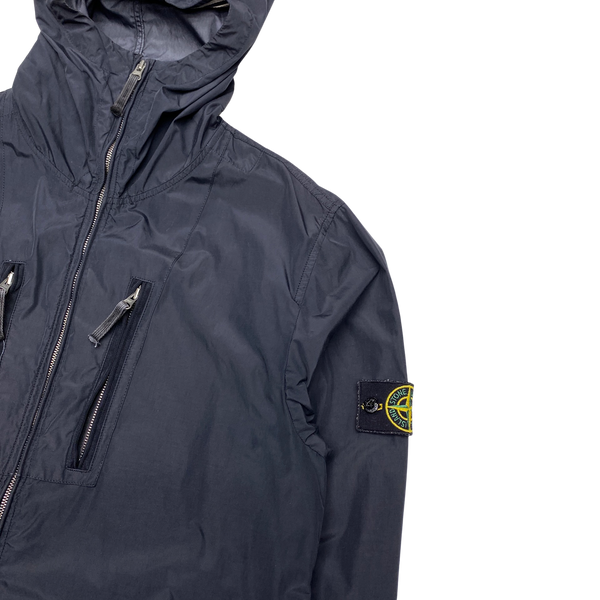 Stone Island 2008 Black Laminated Nylon Jacket