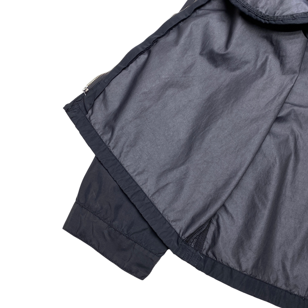 Stone Island 2008 Black Laminated Nylon Jacket