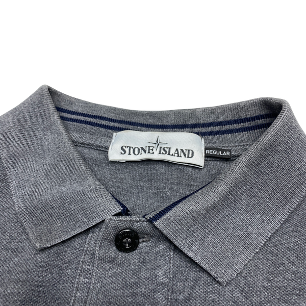 Stone Island 2016 Grey Longsleeve Cotton Polo