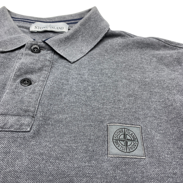 Stone Island 2016 Grey Longsleeve Cotton Polo