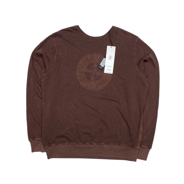 Stone Island Brown Reversible Double Front Sweatshirt