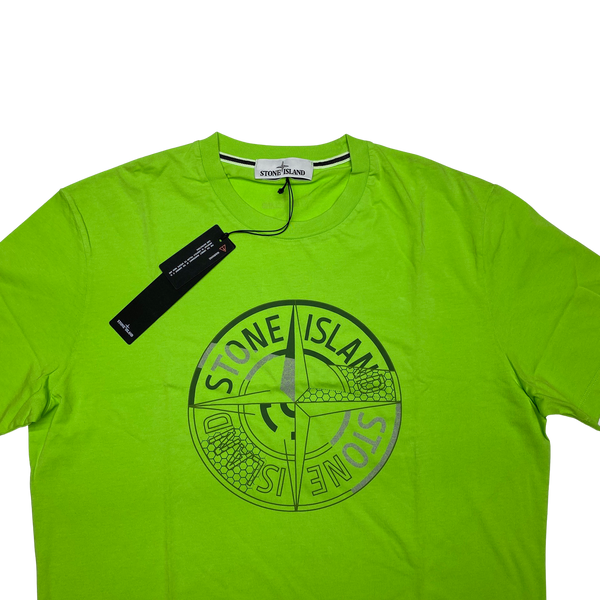 Stone Island Green Reflective T Shirt
