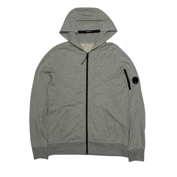 CP Company Light Grey Lens Viewer Hoodie