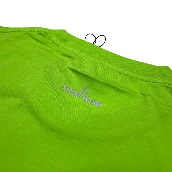 Stone Island Green Reflective T Shirt