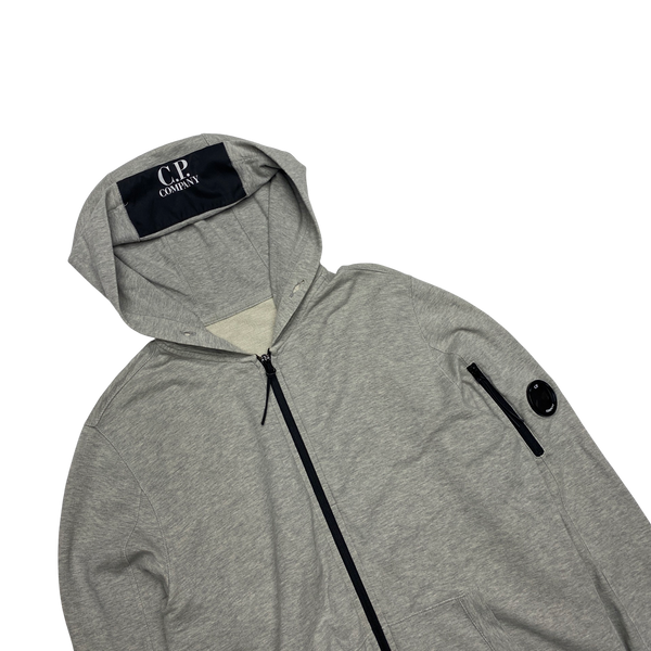 CP Company Light Grey Lens Viewer Hoodie
