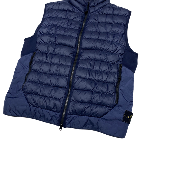 Stone Island Navy Micro Yarn Down Gilet