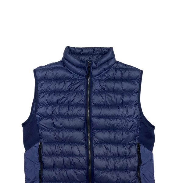 Stone Island Navy Micro Yarn Down Gilet