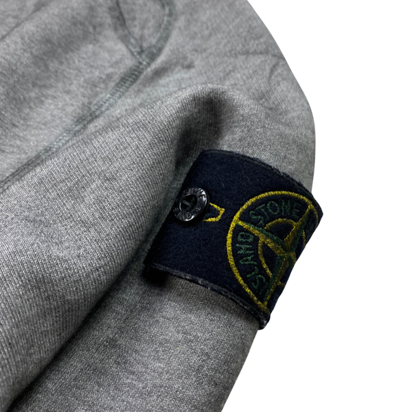 Stone Island Grey Dust Treatment Crewneck Jumper