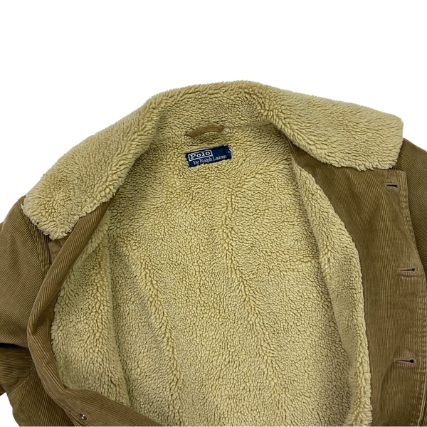 Ralph Lauren Shearling Fleece Lined Corduroy Jacket