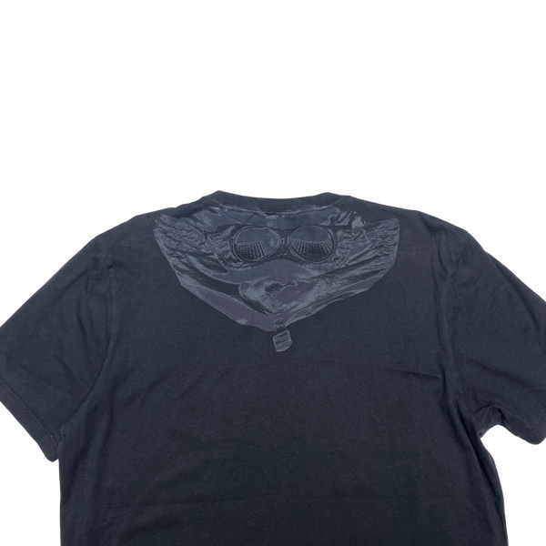 CP Company Black Goggle Print T Shirt