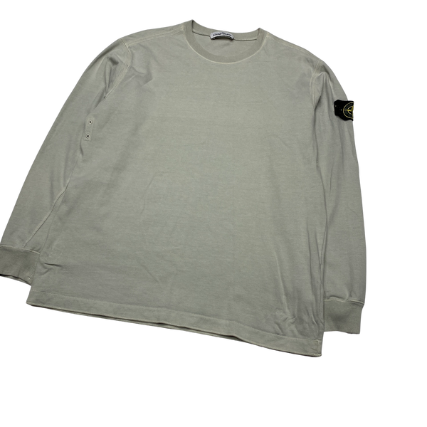 Stone Island 2019 Grey Cotton Crewneck Sweatshirt