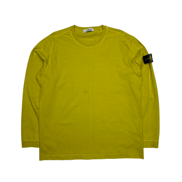Stone Island 2019 Yellow Crewneck Sweatshirt