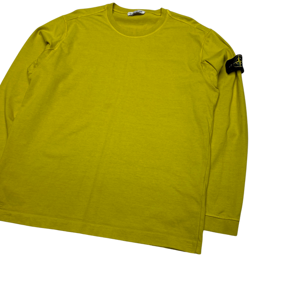 Stone Island 2019 Yellow Crewneck Sweatshirt