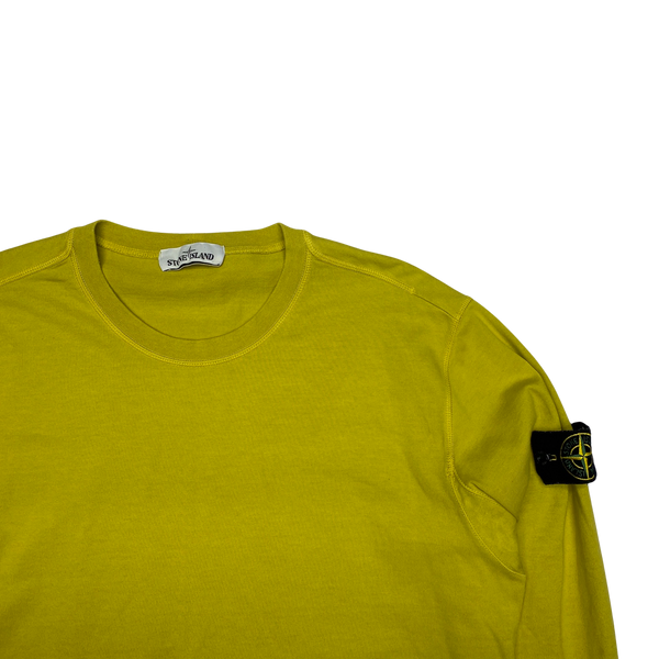Stone Island 2019 Yellow Crewneck Sweatshirt