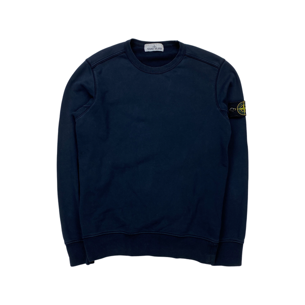 Stone Island Navy Crewneck Sweatshirt