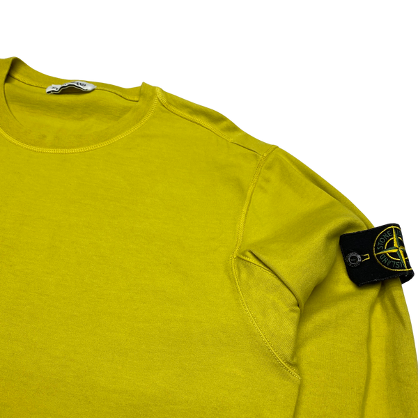 Stone Island 2019 Yellow Crewneck Sweatshirt