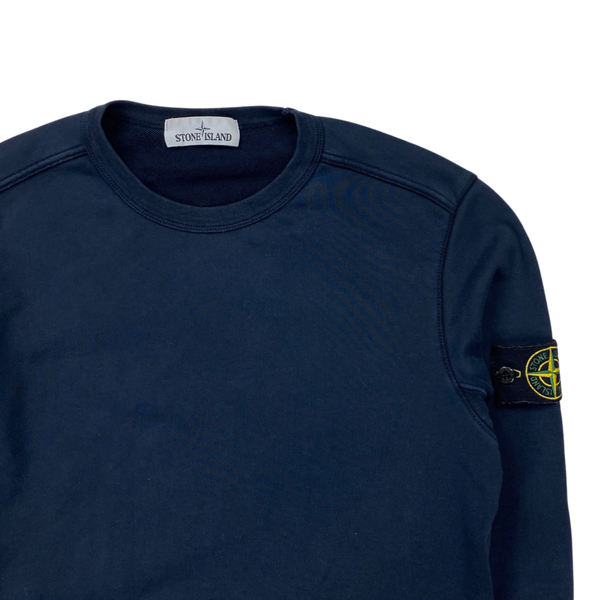 Stone Island Navy Crewneck Sweatshirt