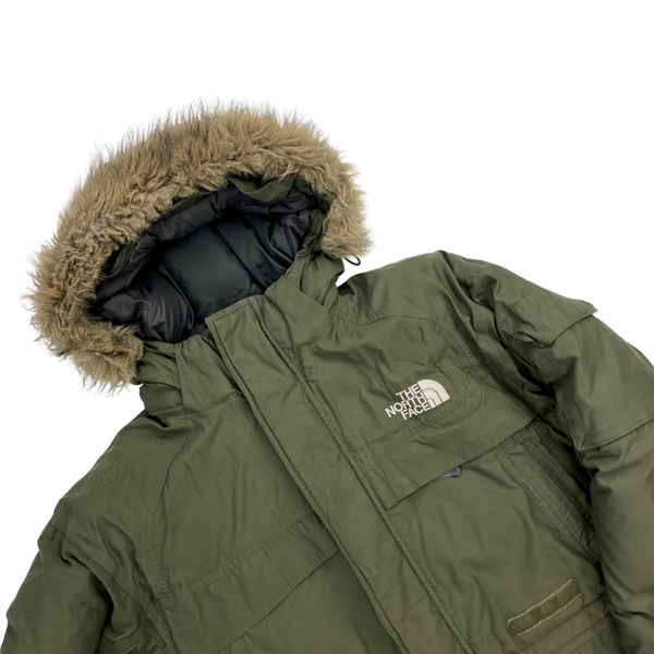 North Face Khaki Green Gotham Parka Jacket