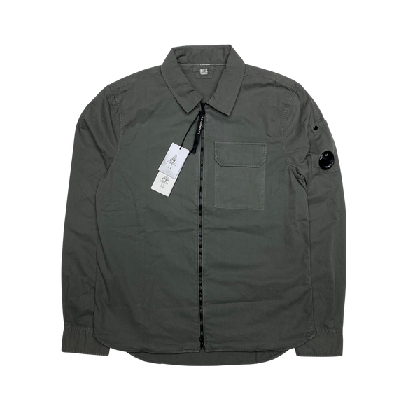 CP Company Grey Zipped Overshirt