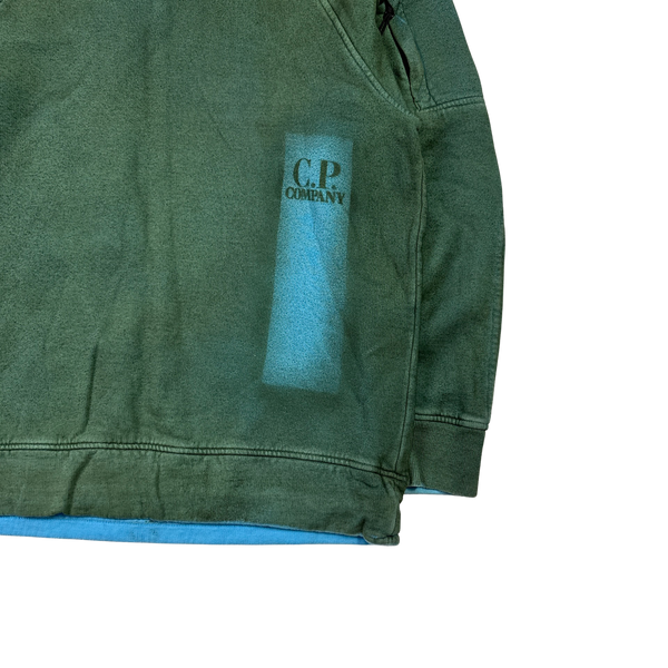 CP Company Green PRISM Dyed Crewneck Sweatshirt - Medium