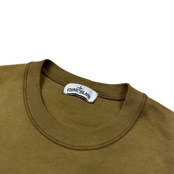 Stone Island 2020 Brown Cotton Crewneck Sweatshirt - Medium