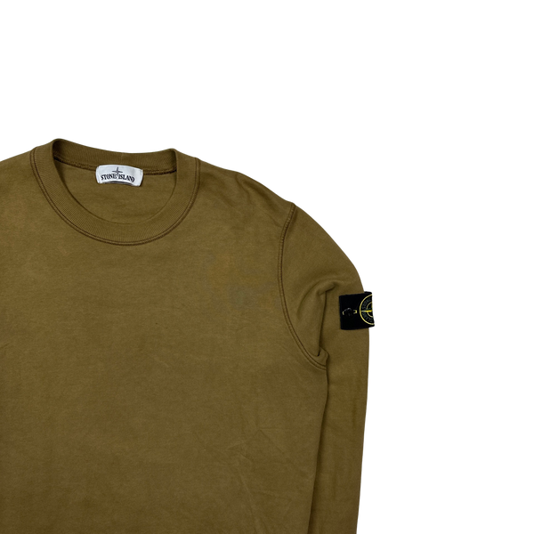 Stone Island 2020 Brown Cotton Crewneck Sweatshirt - Medium