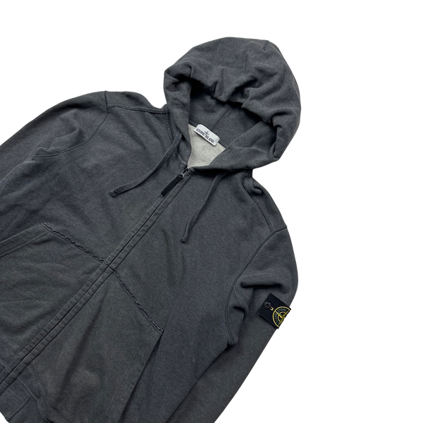 Stone Island Dark Grey 2017 Zipped Hoodie - XXL