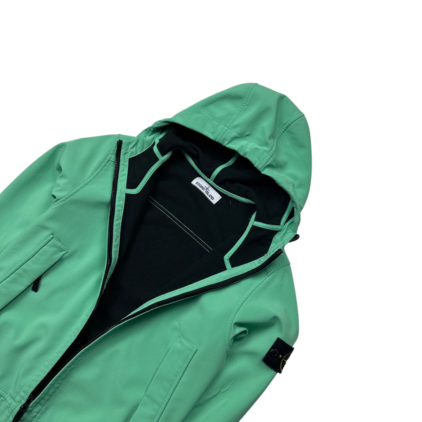 Stone Island Mint Green 2015 Soft Shell Jacket - Small