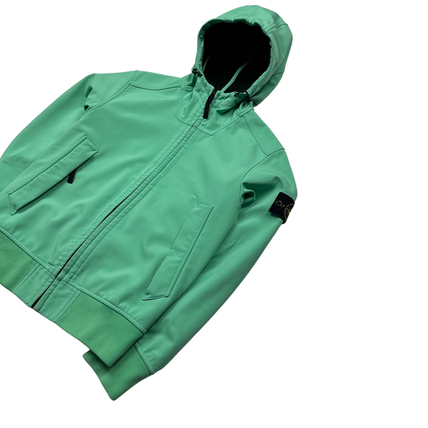 Stone Island Mint Green 2015 Soft Shell Jacket - Small